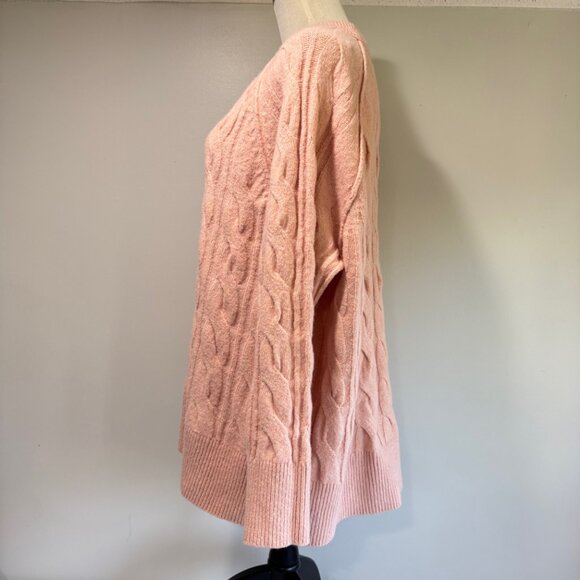 AERIE Unreal Cable Knit Crewneck Sweater NWT - Picture 5 of 12